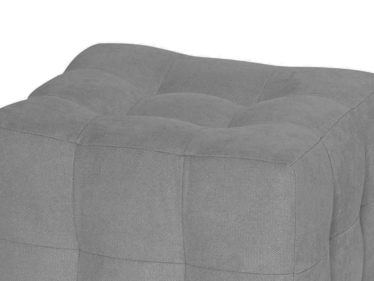 Пуф Лотос Серый велюр