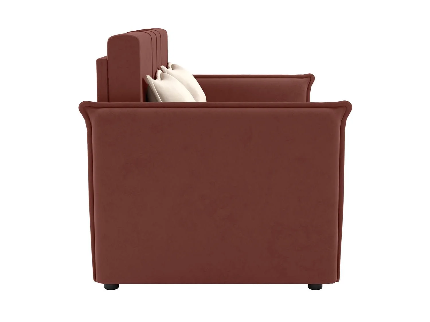 Дэнди диван-кровать 2 думки / велюр Fresh роуз / крем