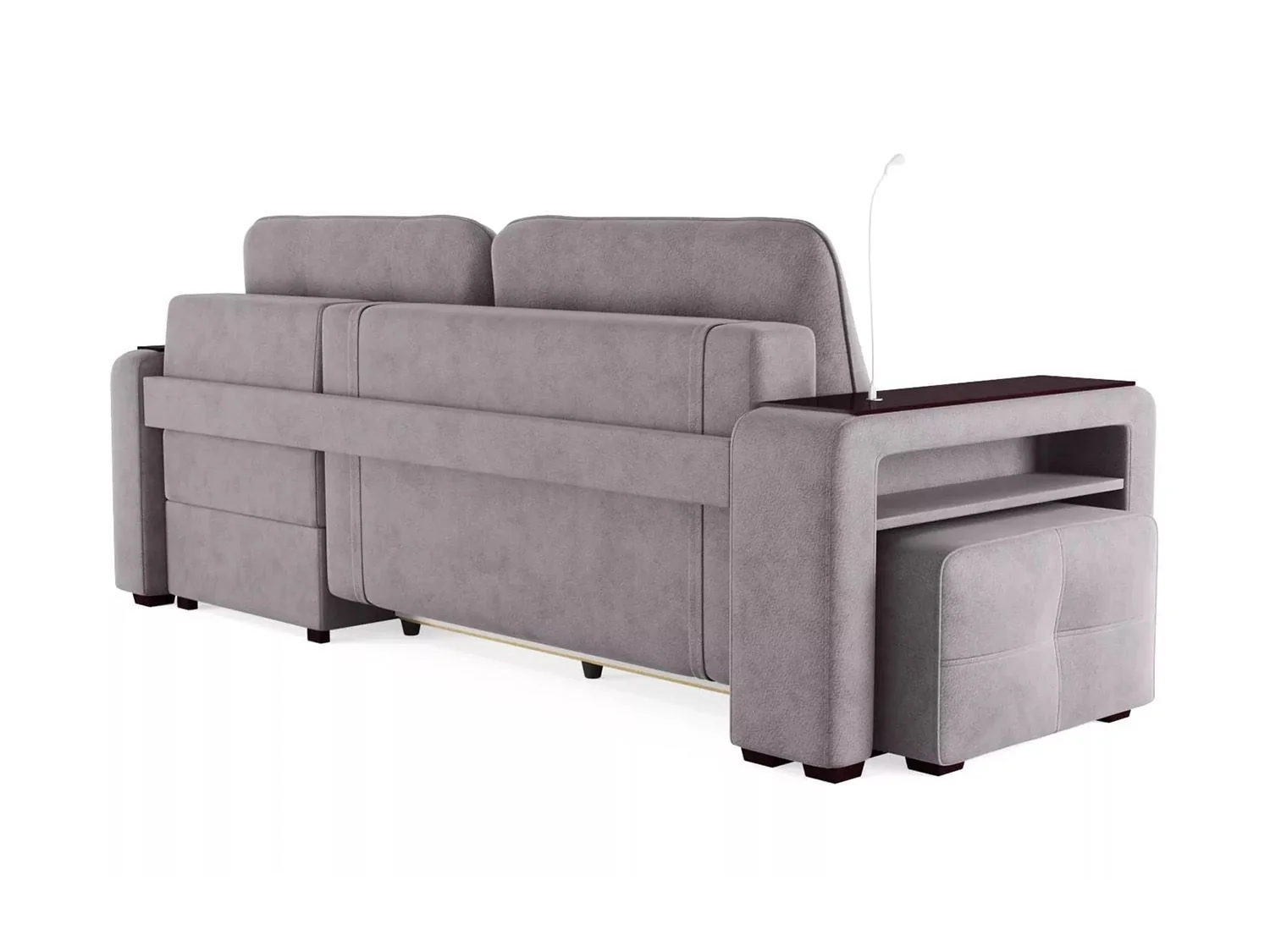 Диван угловой Smart 4 Б4-2Т-1Пф-Б3 Велюр Кашемир 890