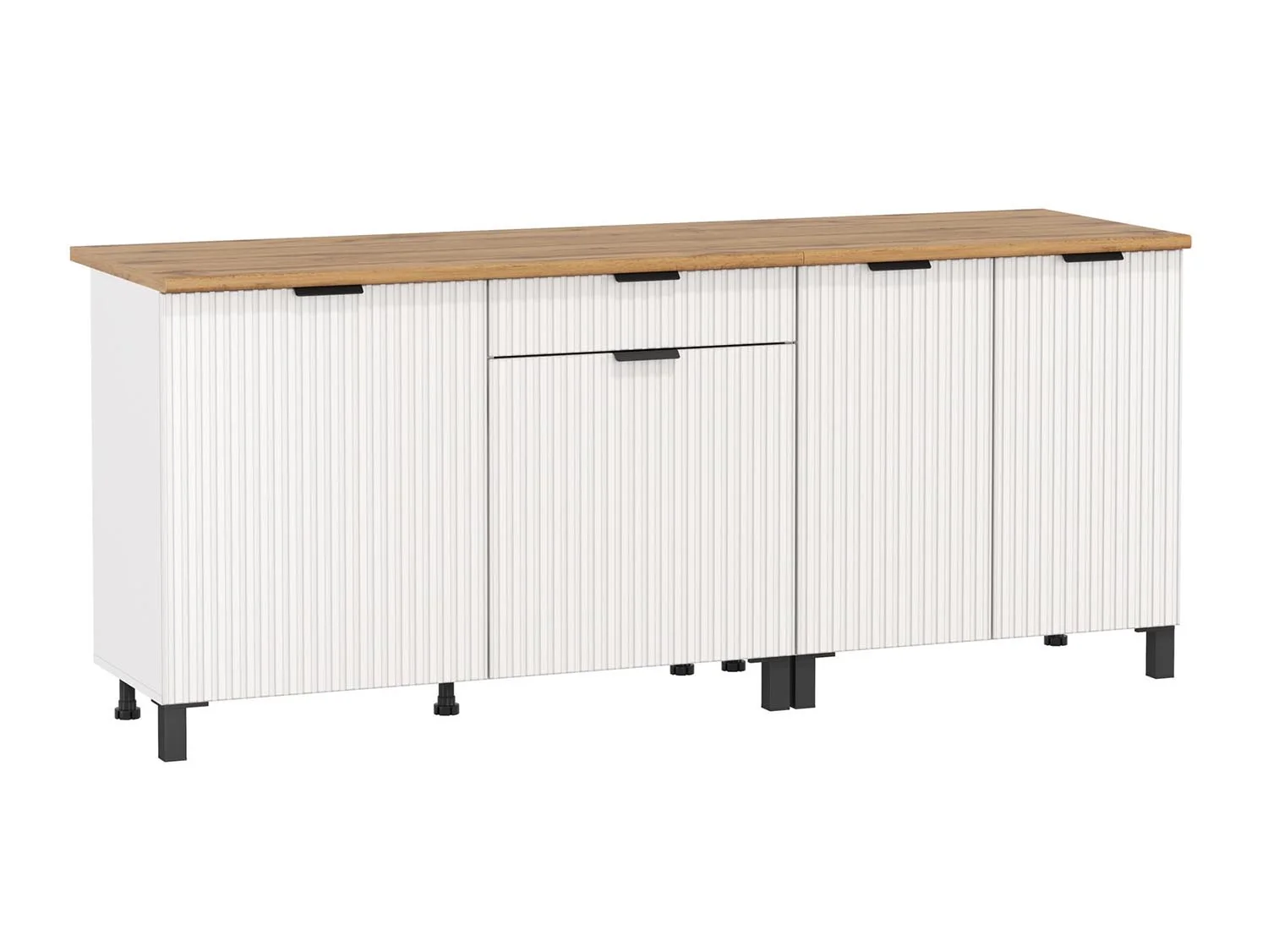 Венера стол 2000 МДФ / Белый фрезерованный