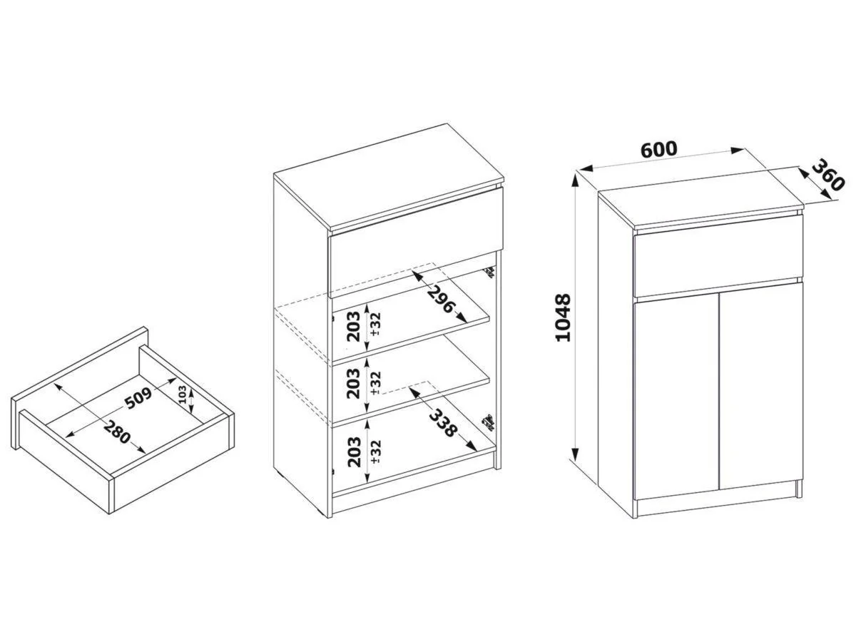Обувница ТП-12 Белый