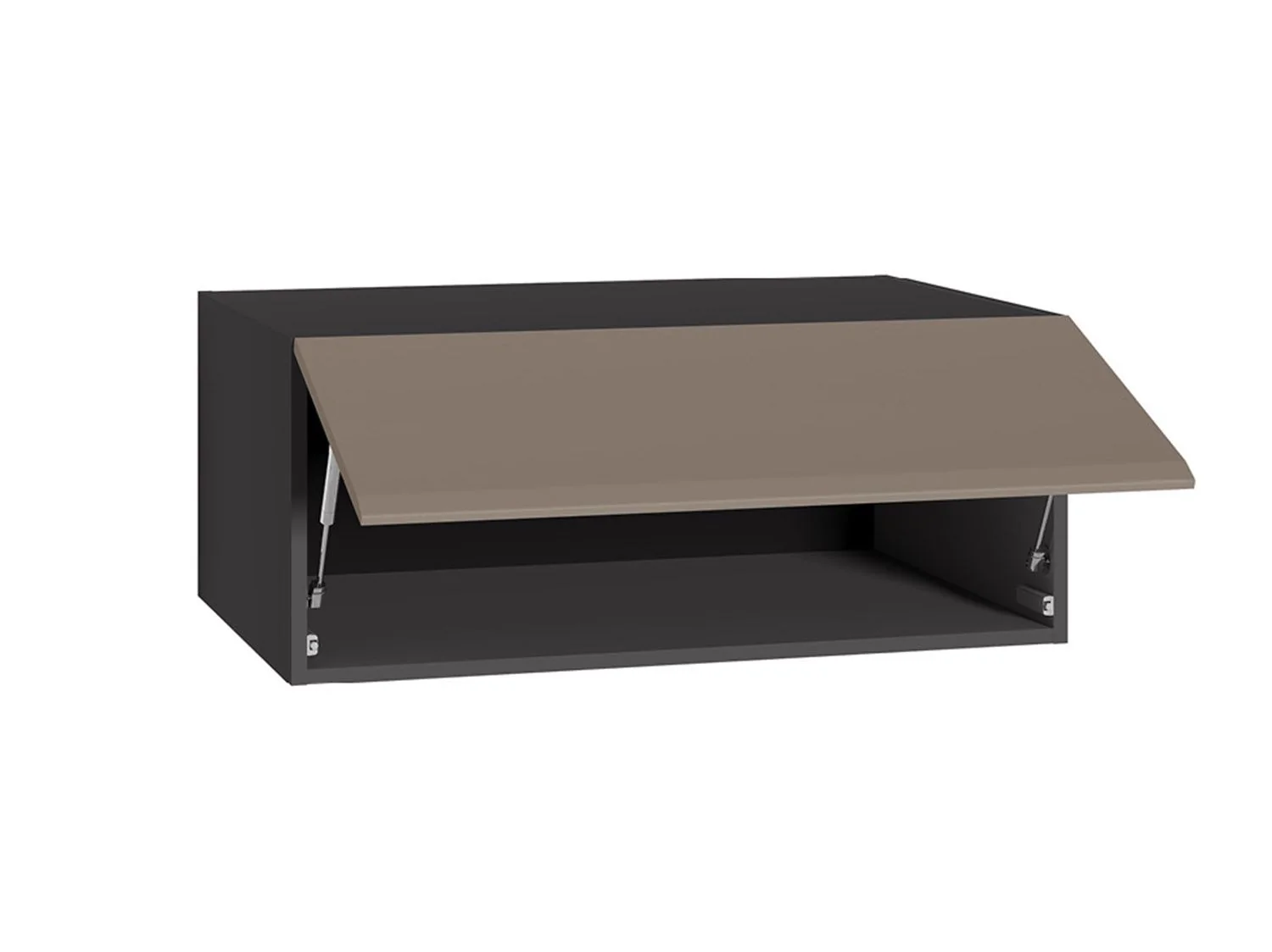 Сидней шкаф антресольный 16.314.01 Антрацит / Капучино