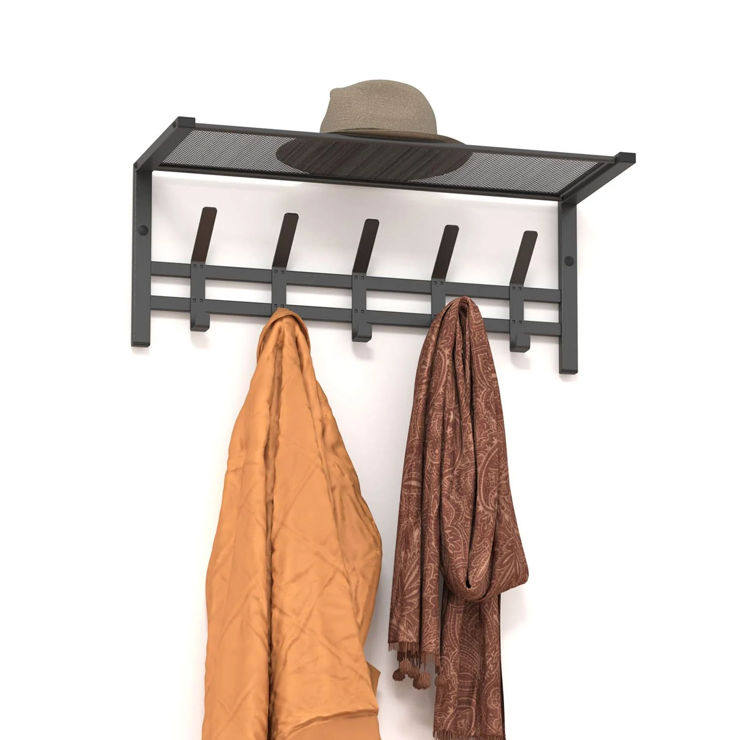 Вешалка с полкой Торонто 21 Графит