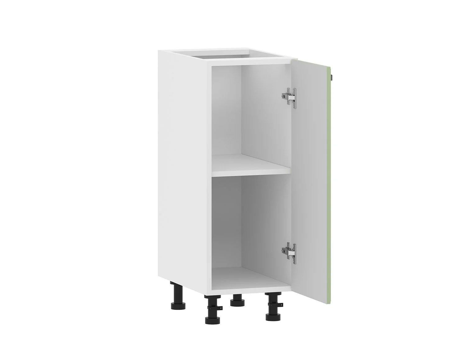 Вокс 100.01 тумба кухонная (300) Белый / Фисташка