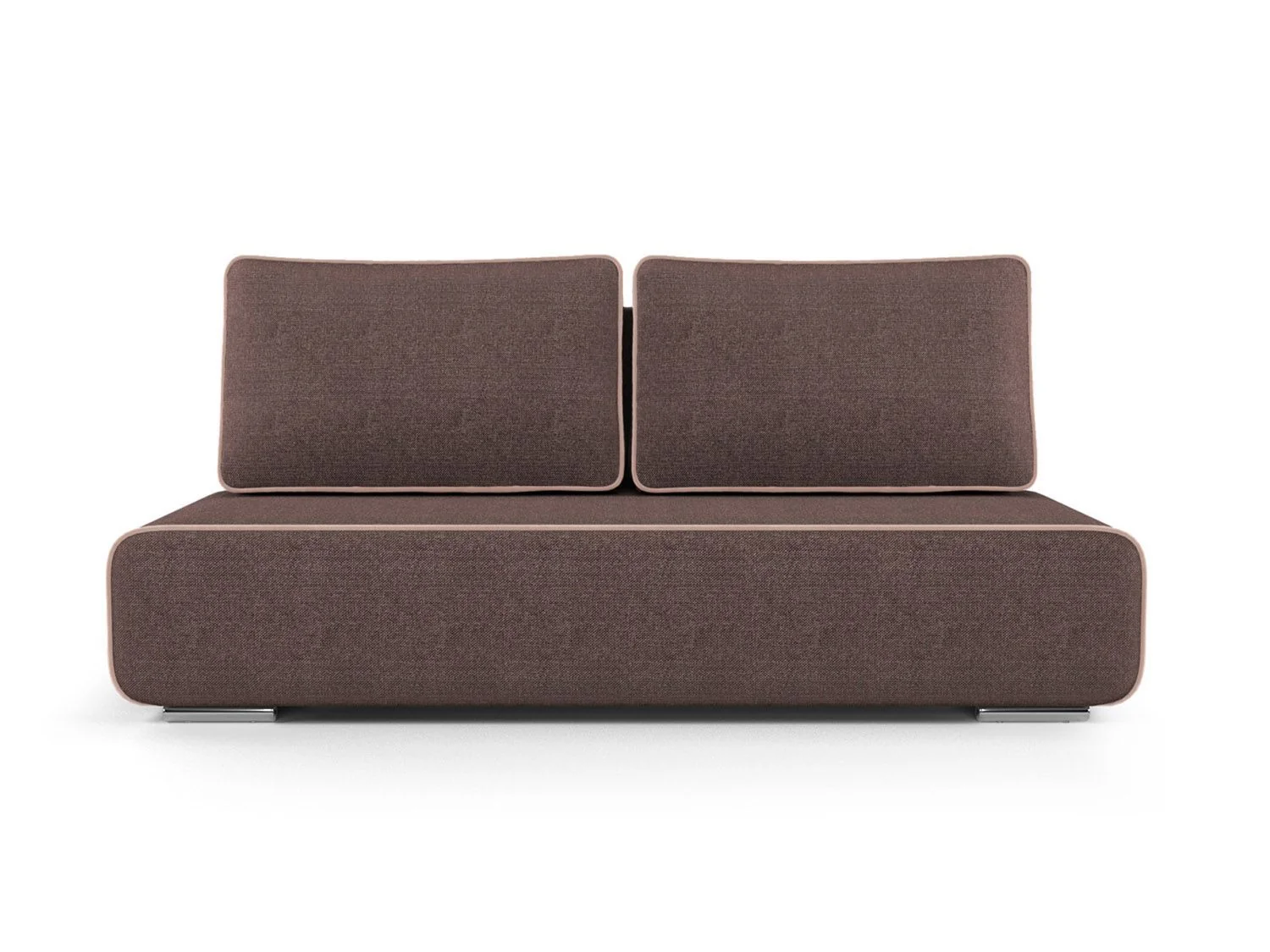 Диван Марк рогожка шоколад + кордрой бежевый