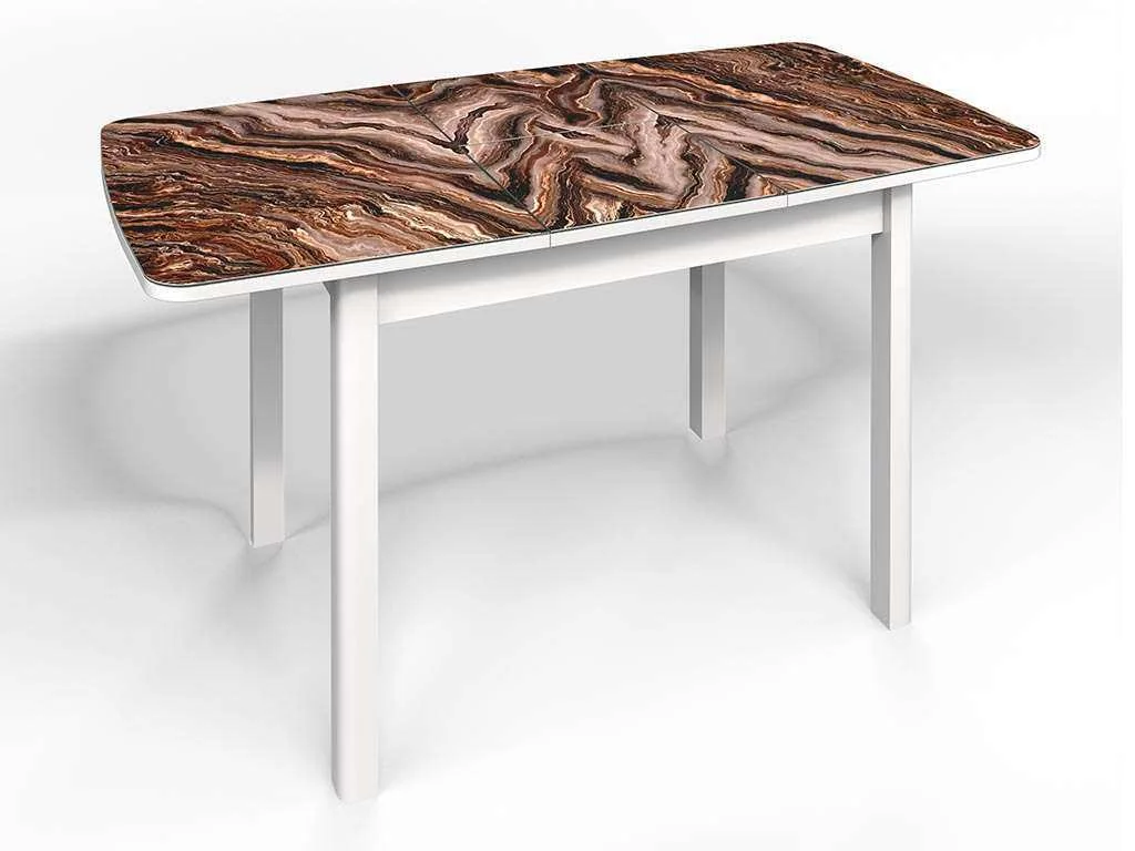 Стол СМ-8 Флорида опора массив прямая белый