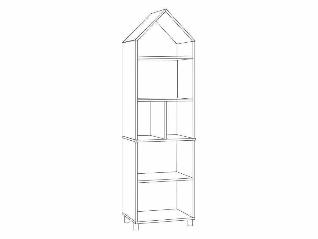 Эйп шкаф комбинированный 13.14 Белый/Дуб белый