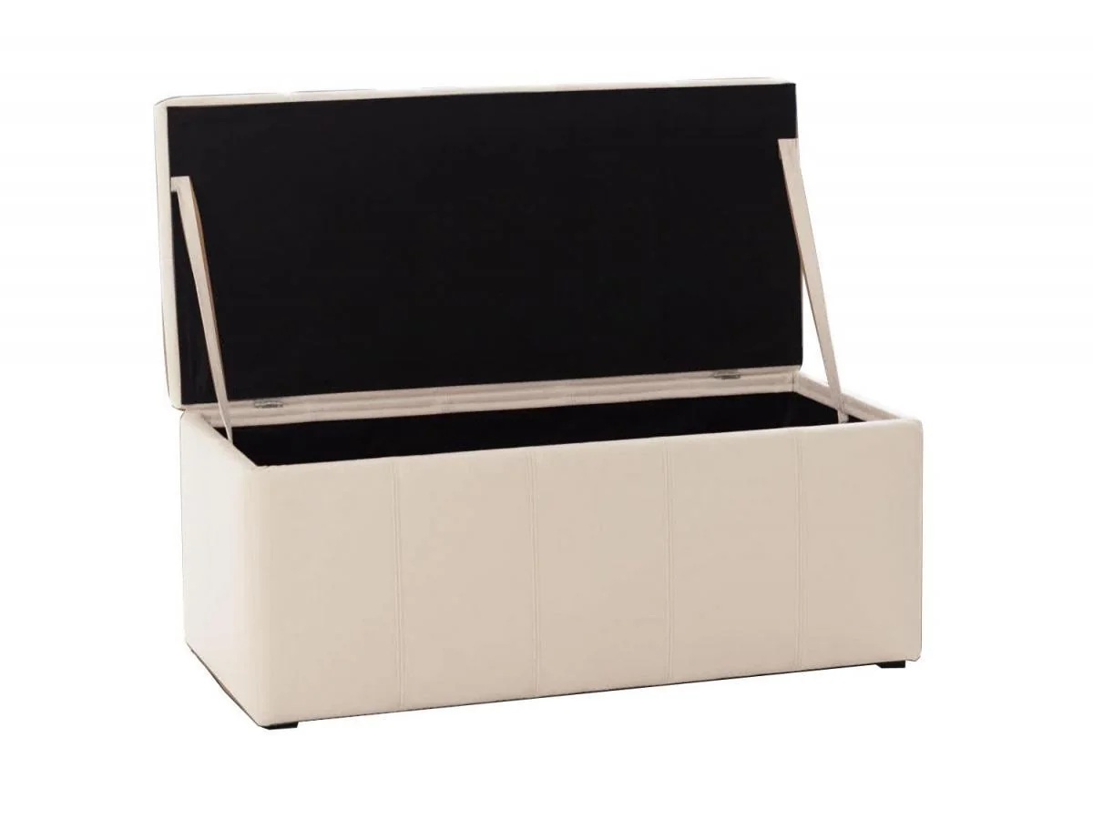 Банкетка Лонг Светло-Бежевый экокожа