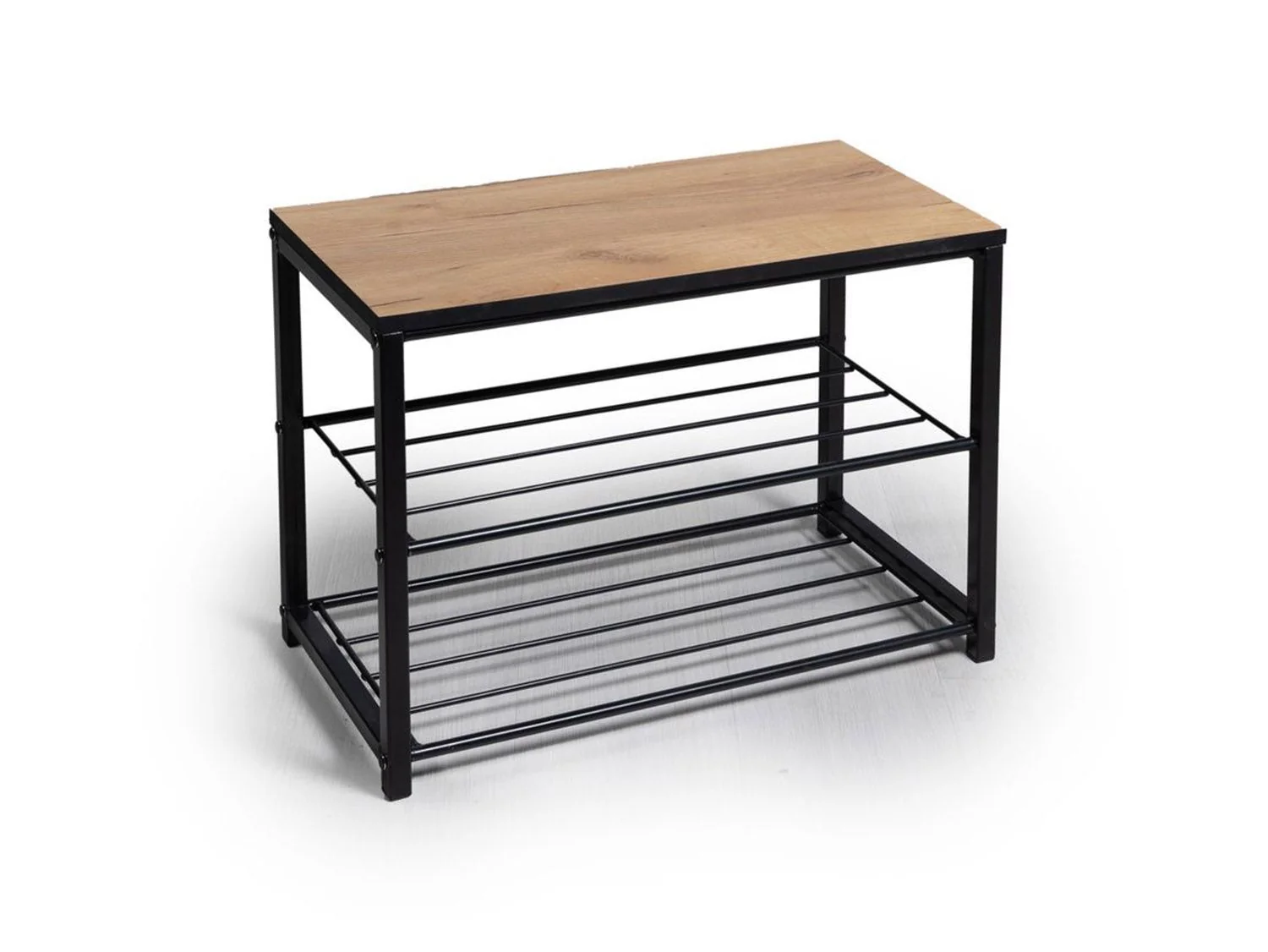 Обувница Верда Дуб Крафт золотой / Черный