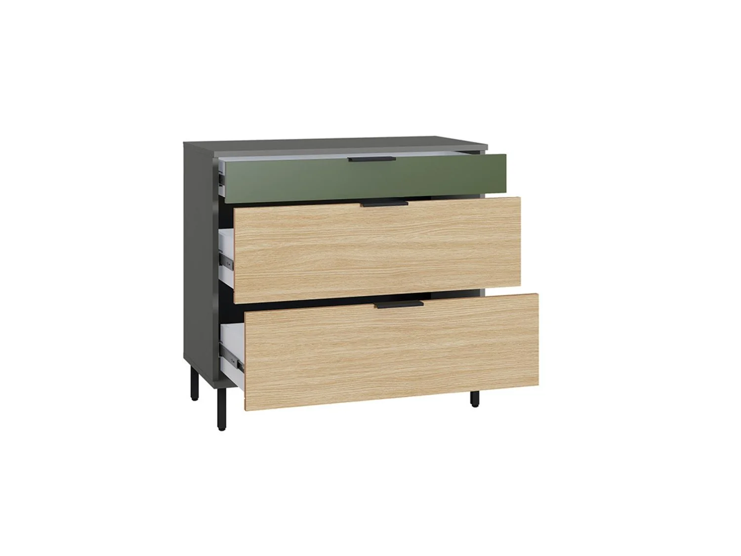 Марвэл Комод 16.234.03 Темно-серый / Плэйн