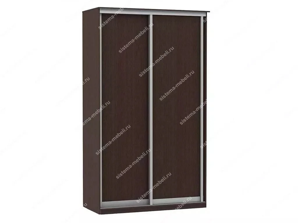 Шкаф купе Модерн 1190х600 2-х дверный 2-х секционный глухой венге