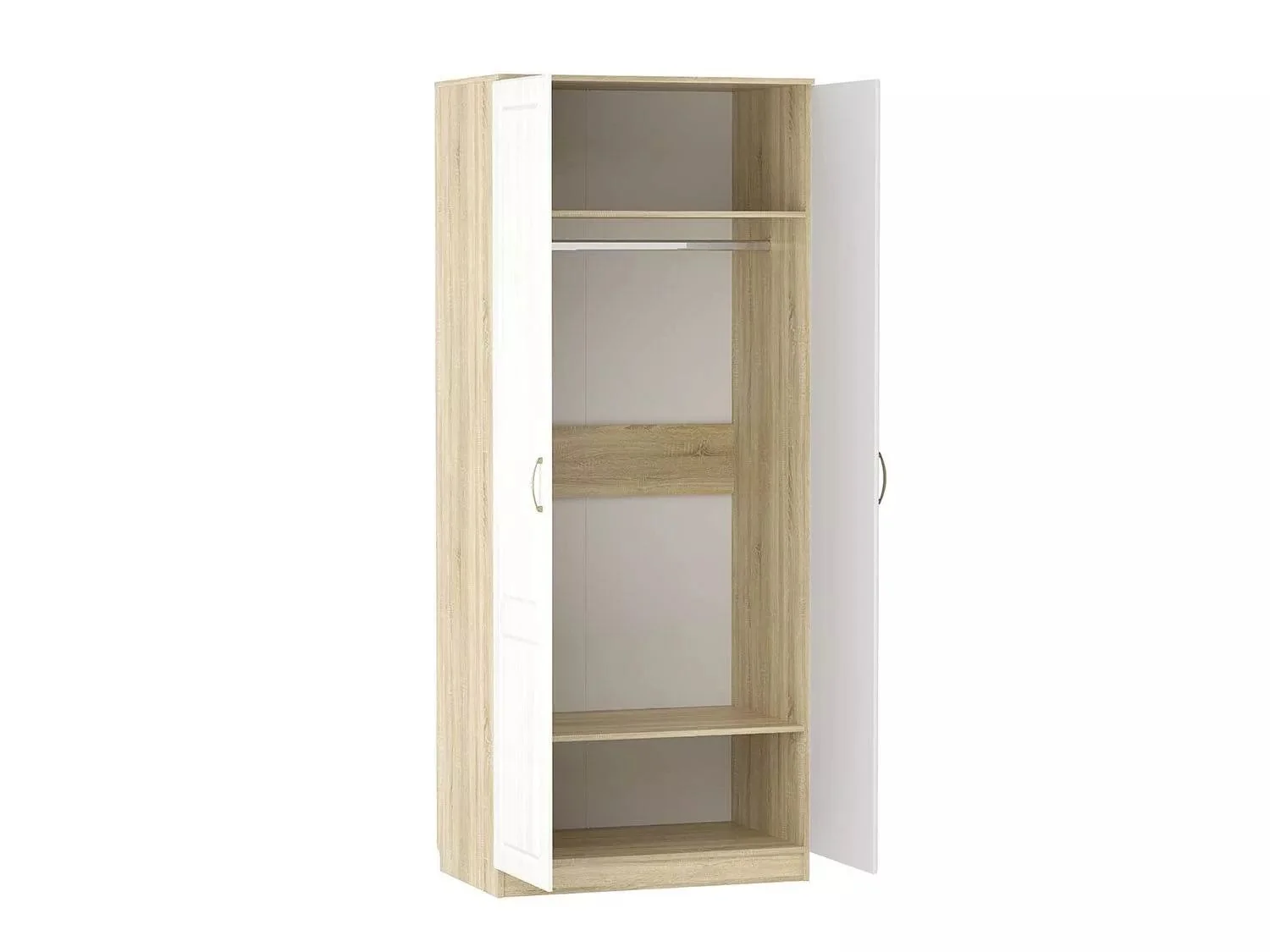 НМ 040.60 Шкаф Оливия Дуб Сонома/белое дерево