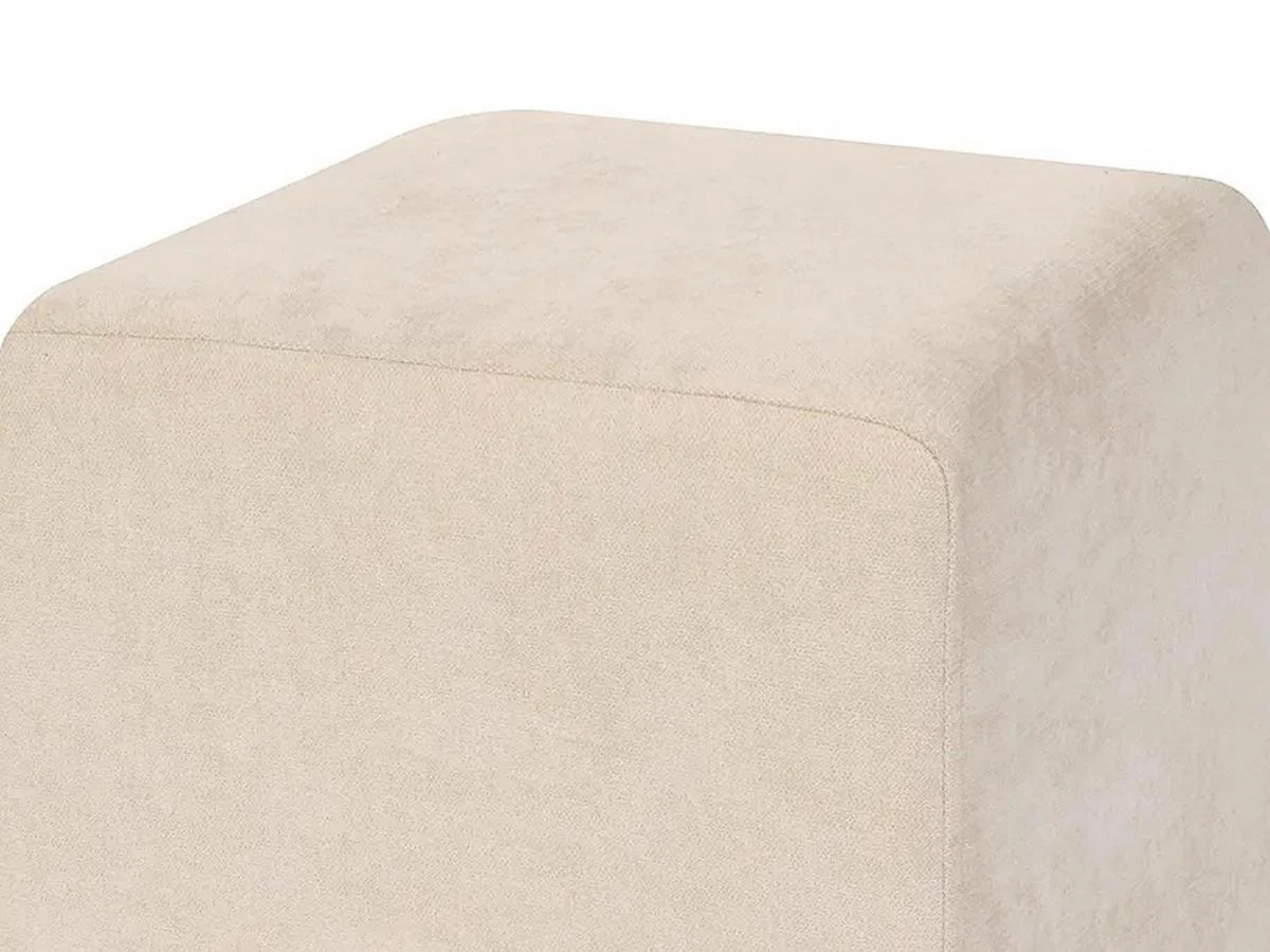 Пуф Валенсия Светло-Бежевый велюр