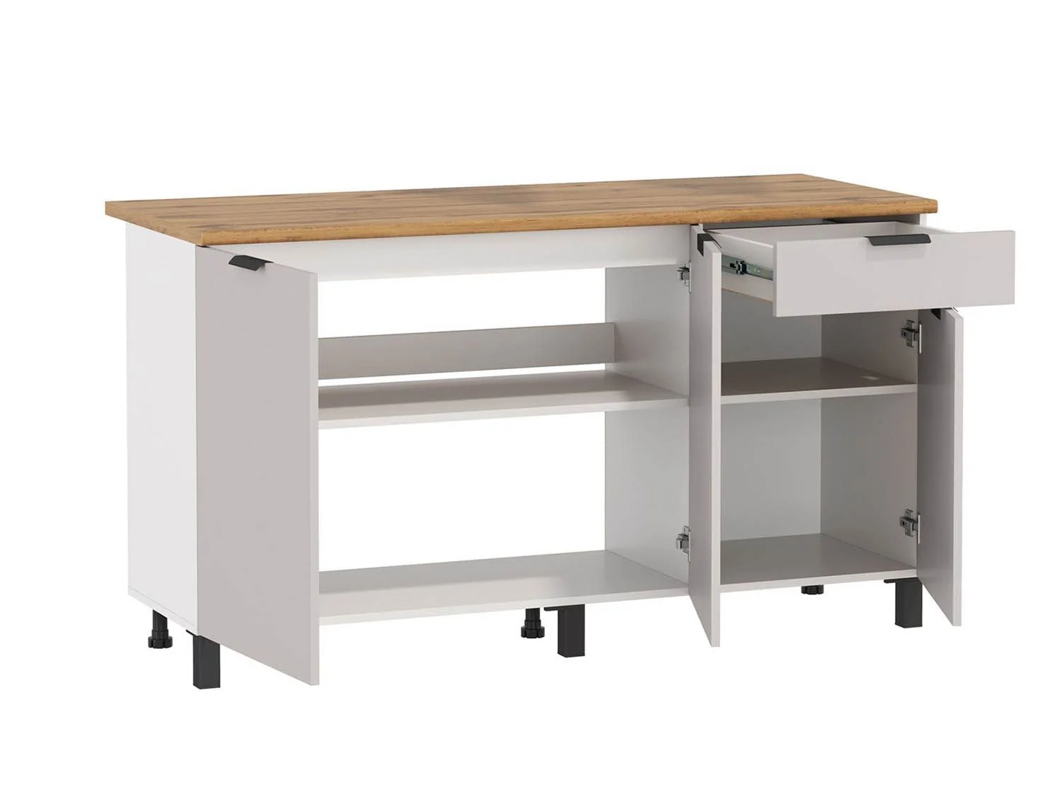 Кухня Венера 1500 Белый/Кашемир