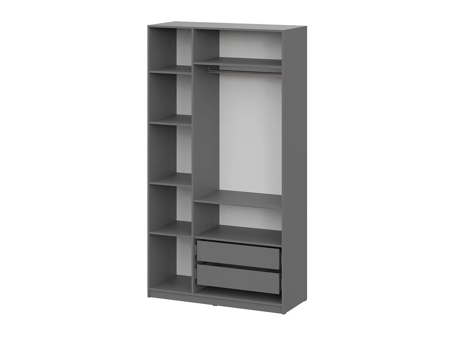 ШК 5 шкаф 1200 + полки 1 комплект + ящики 1 комплект / Графит