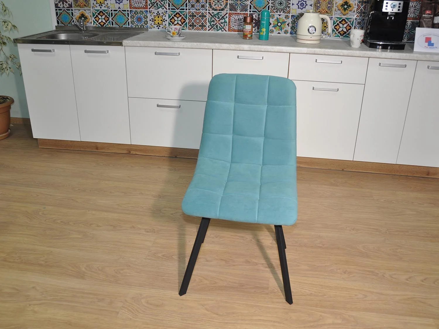 Стул ХИТ-2 / черный / бирюза