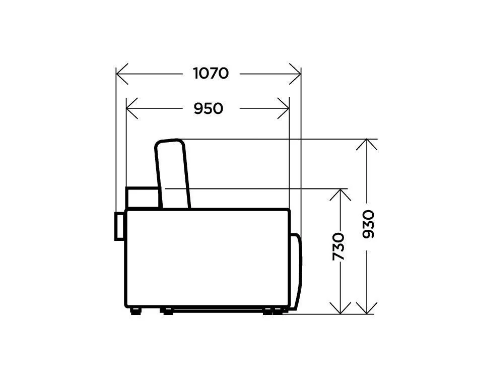 Диван Марсель линейный велюр десерт