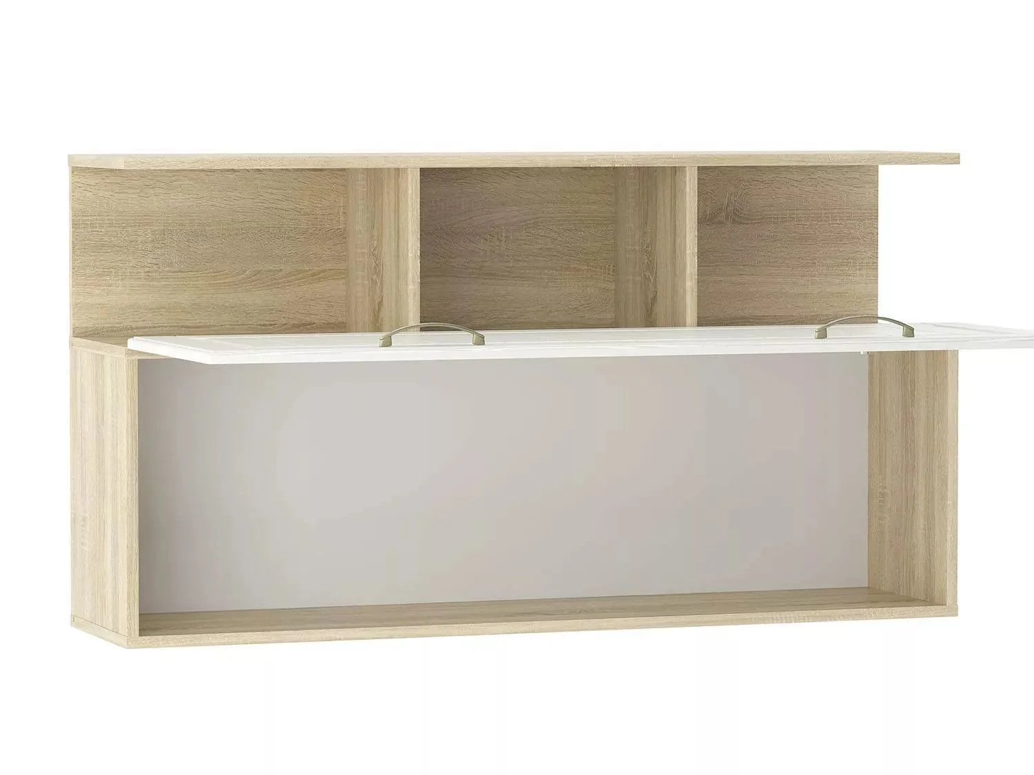 НМ 040.50 Полка Оливия Дуб Сонома/белое дерево