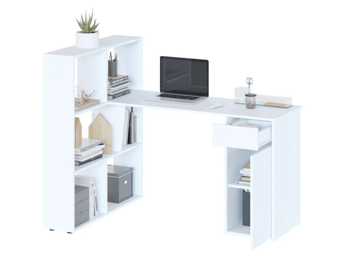 Стол письменный СПм-12 / Белый