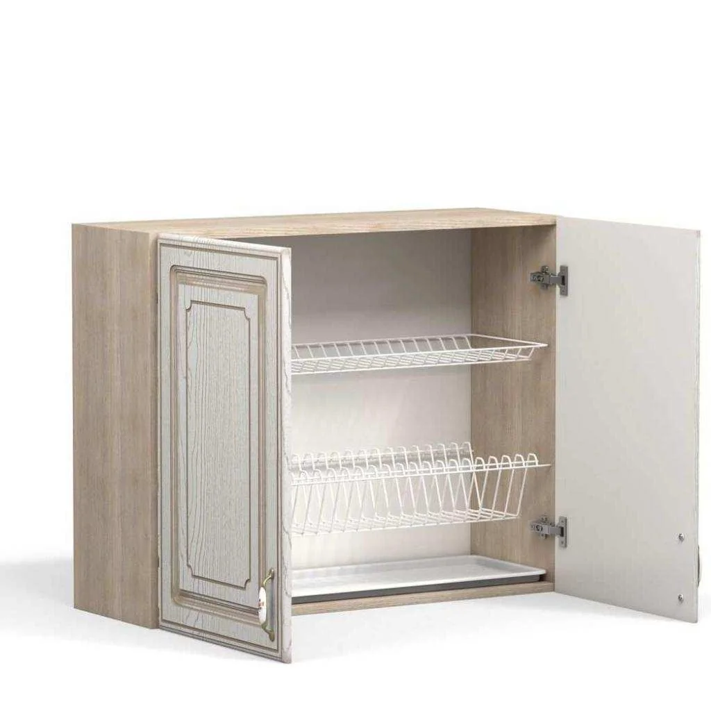 Анжелика шкаф с сушилкой ШКН 900 С/ясень патина В 720