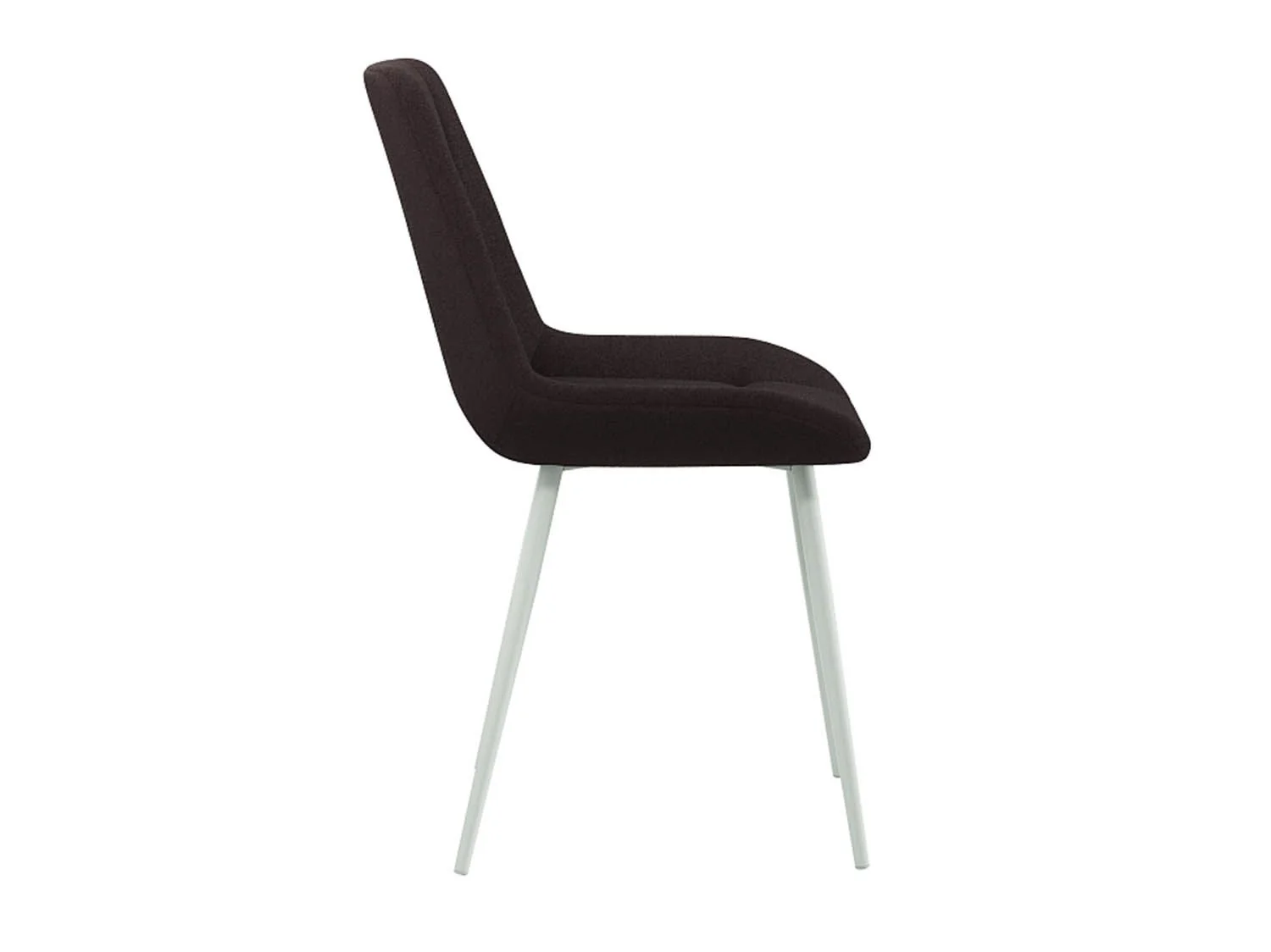 Николь стул велюр барни шоколад / белый