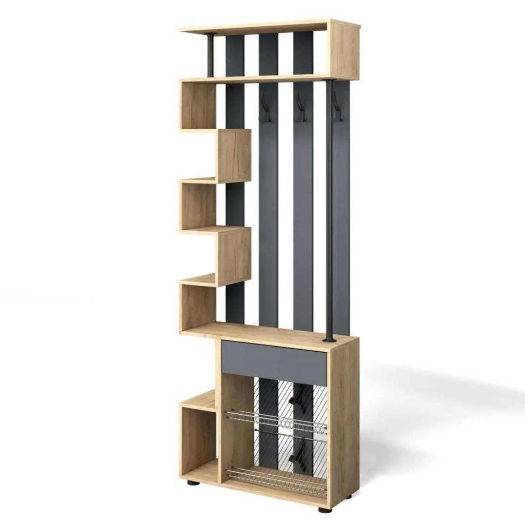 Прихожая мини-лайт МЛ-1 дуб крафт/графит