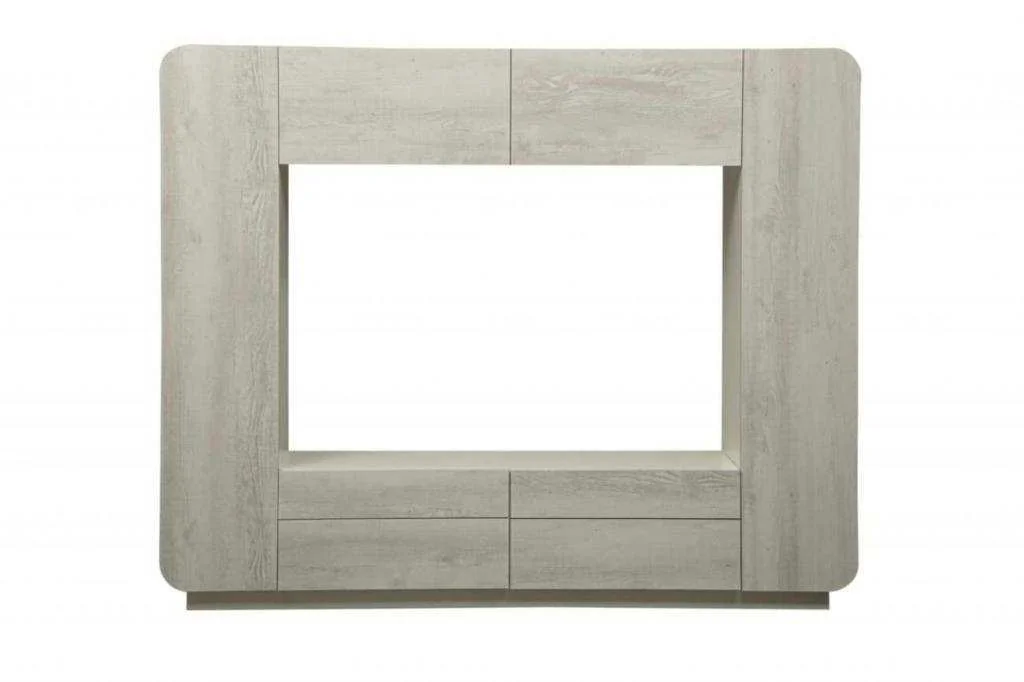 Стенка Лаванда-2 белый/бетон