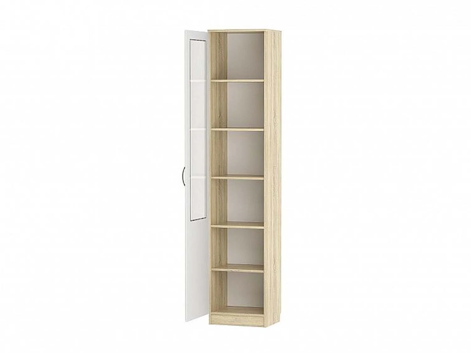 НМ 040.43 ЛВ Витрина Оливия Дуб Сонома/белое дерево