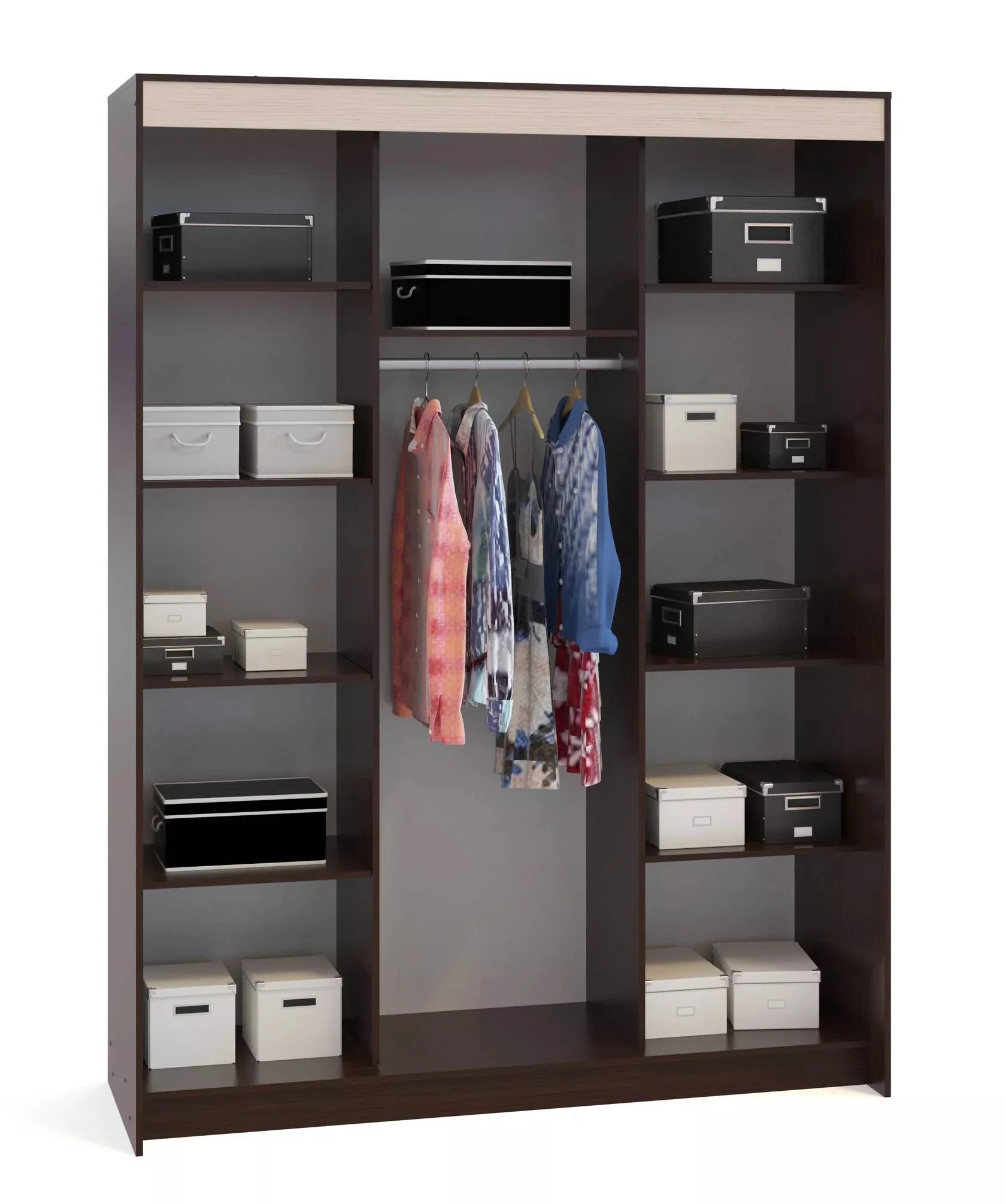 Шкаф-купе Контур ШР-186.31 Венге / Беленый дуб