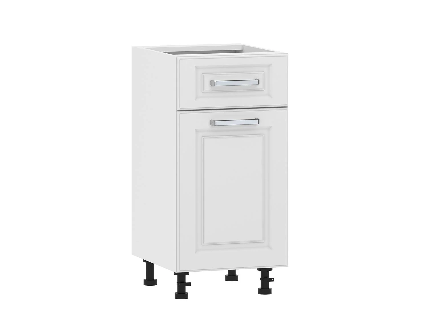 Вокс 100.08 400 тумба кухонная / Белый/Меренга