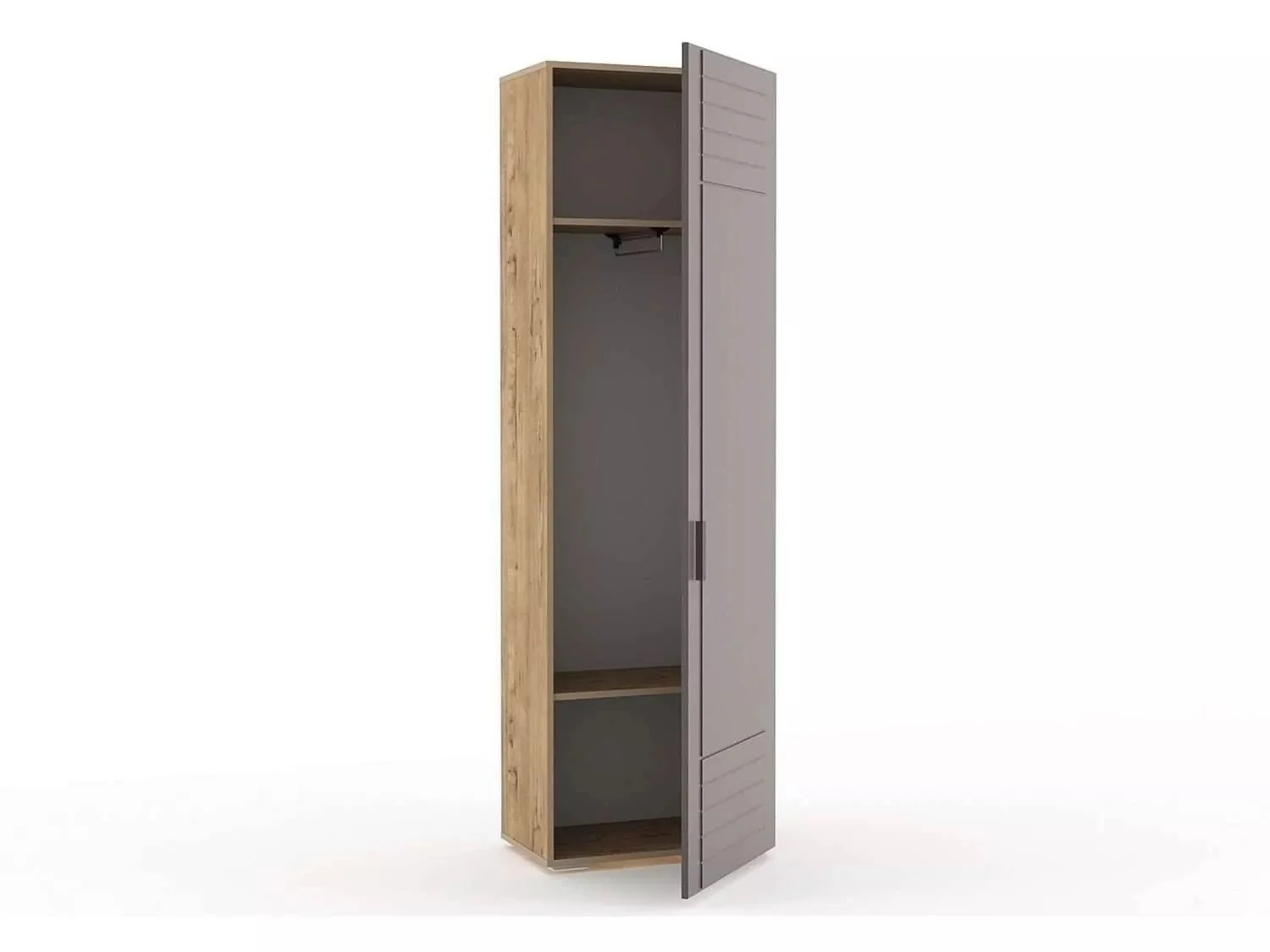 НМ 013.16 Шкаф для одежды Livorno /дуб бунратти / софт графит