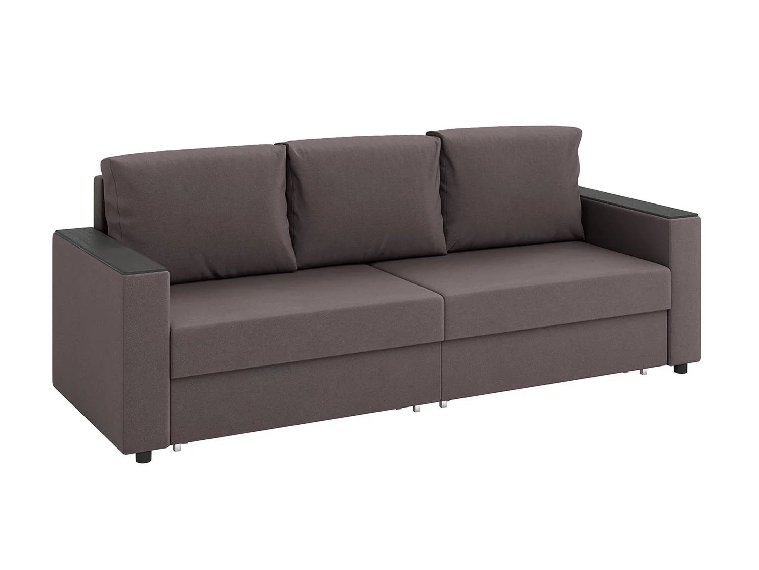 Гермес диван-кровать 3-х мест / велюр Parma 14 коричневый