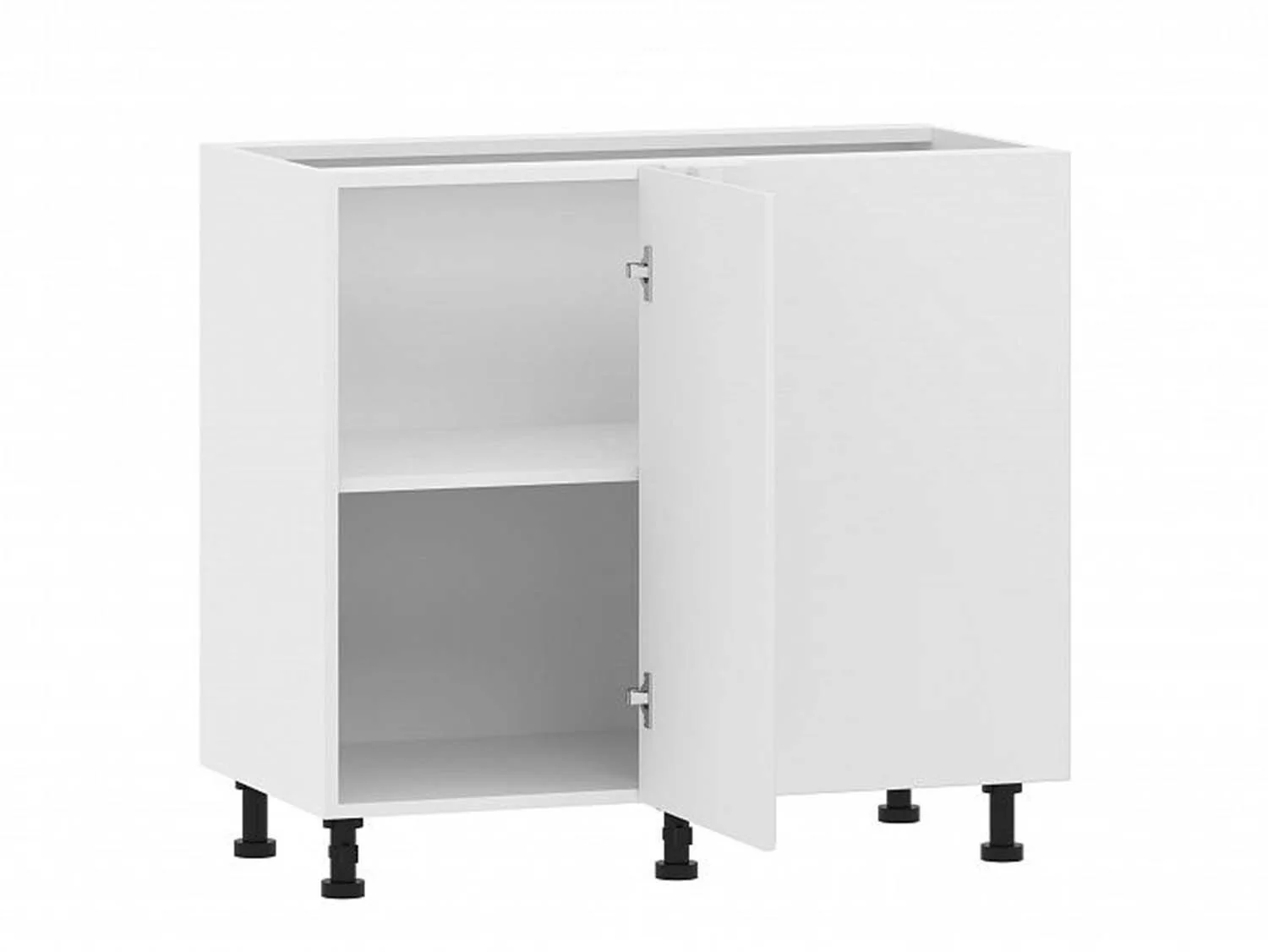 Вокс 100.12 1000 тумба кухонная угловая / Белый/Меренга