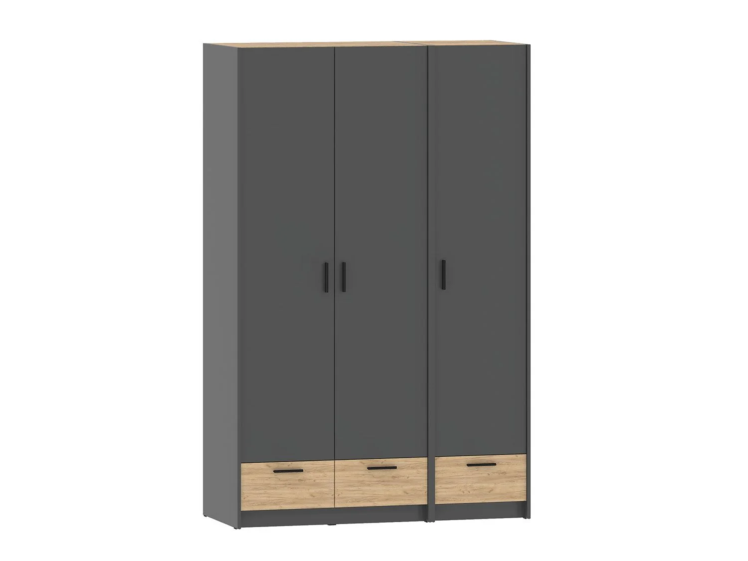 Спальня Оттавия 3 Антрацит / Дуб золотой