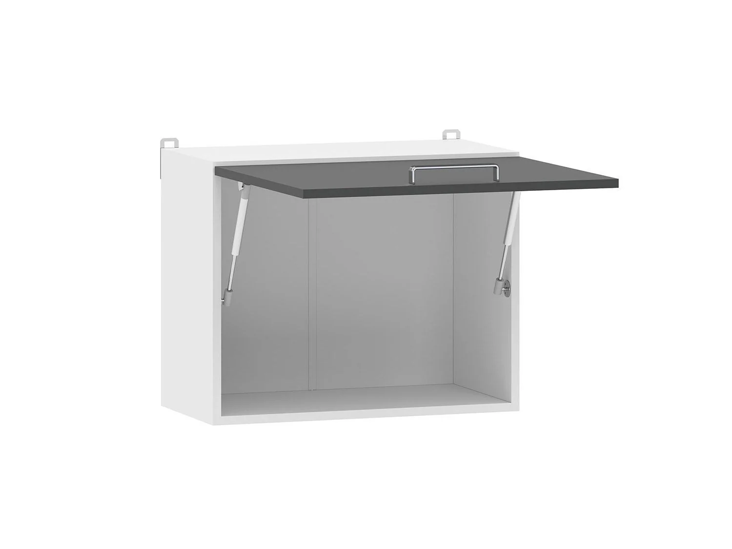 Борги 100.39 шкаф навесной (600) Белый / Антрацит