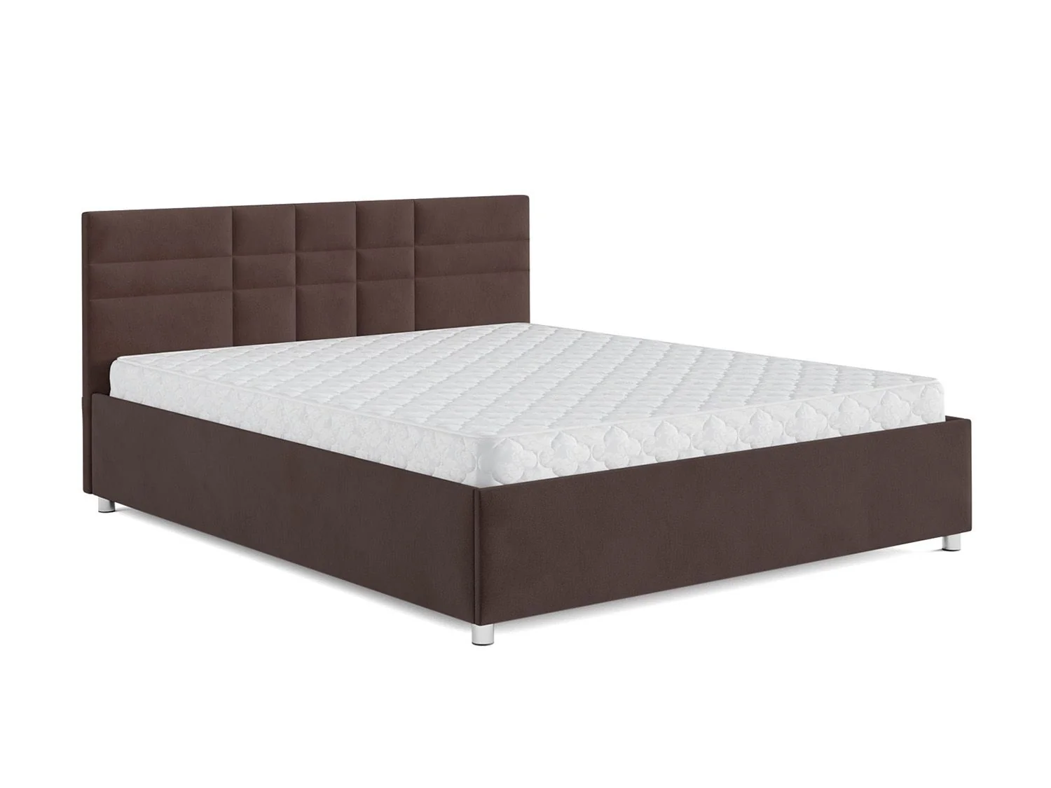 Кровать Нью-Йорк велюр молочный шоколад / НВ-178/13 140