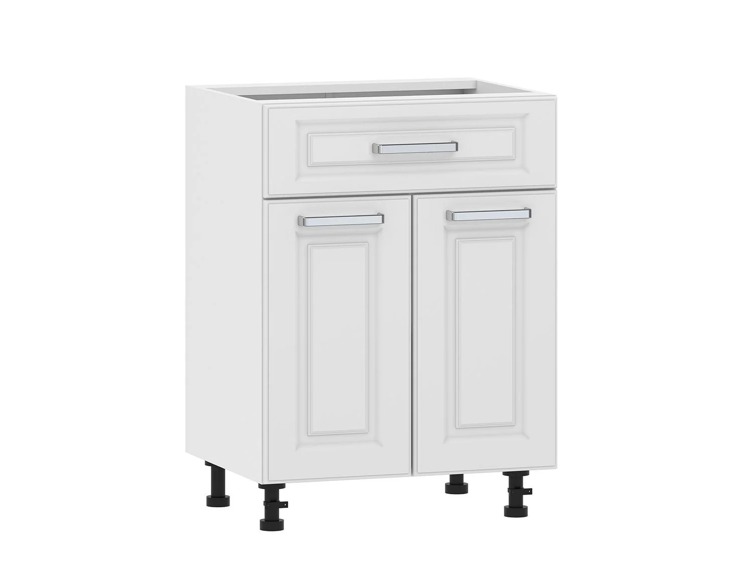 Вокс 100.09 600 тумба кухонная / Белый/Меренга