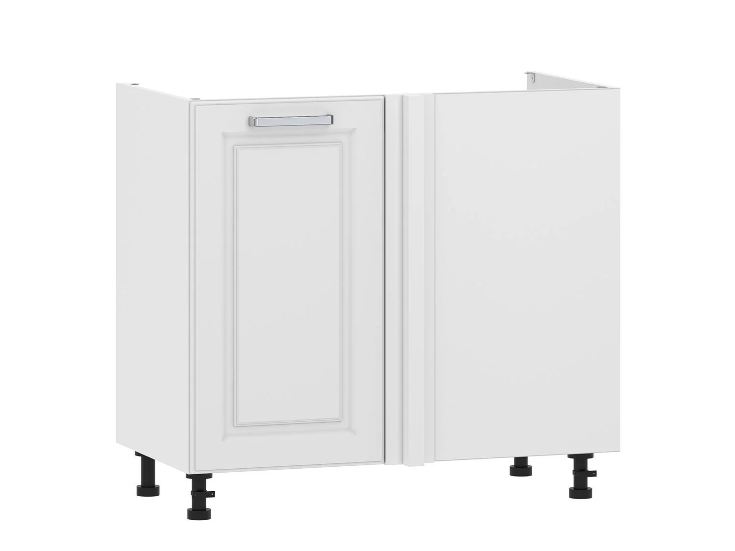 Вокс 100.11 1000 тумба под мойку угловая / Белый/Меренга