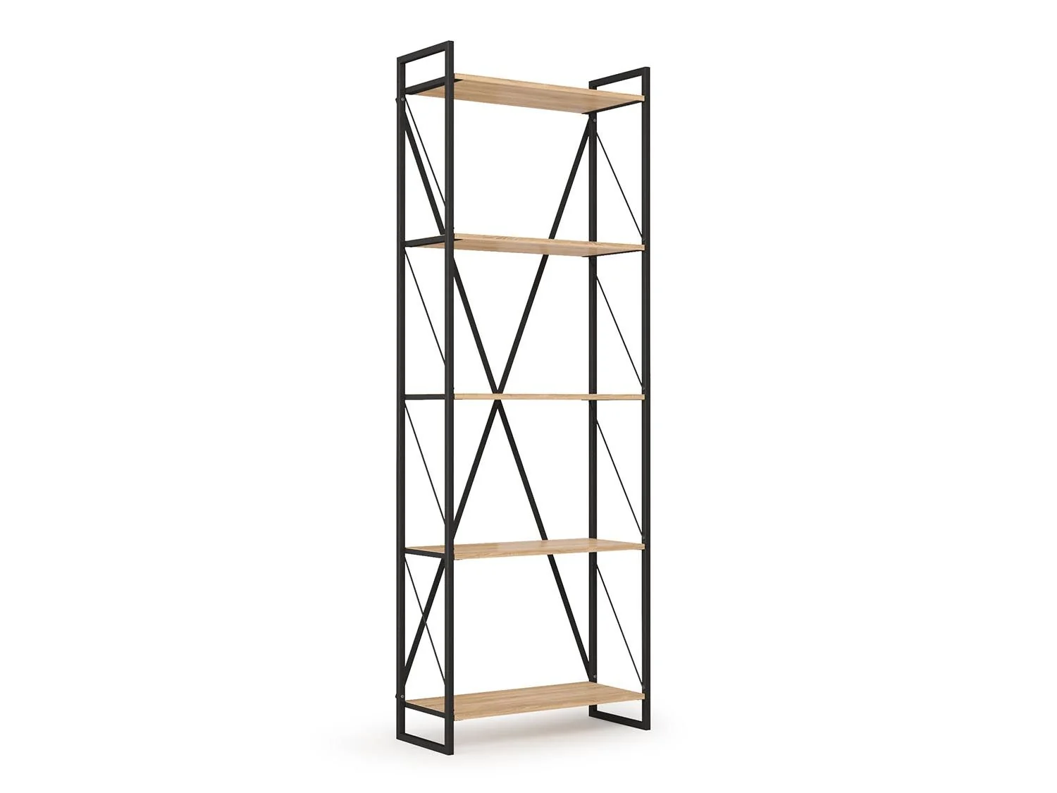 Скарлетт Стеллаж 940 Дуб сонома/Черный