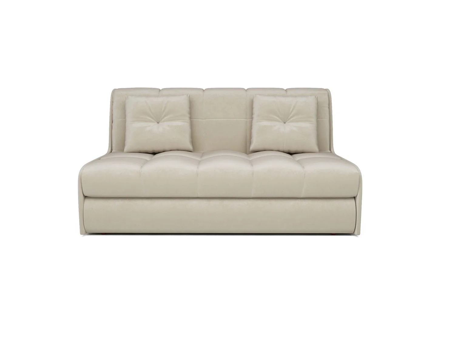 Диван Аккордеон Барон №2 бархат бежевый  STAR VELVET 6 LIGHT BEIGE