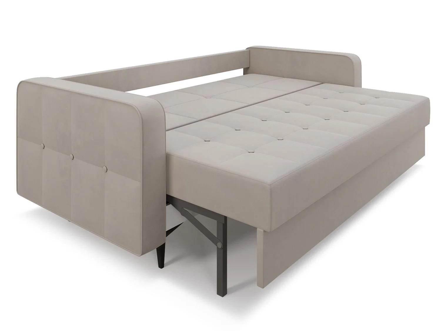 Диван Снеп бархат бежевый STAR VELVET 6 LIGHT Beige