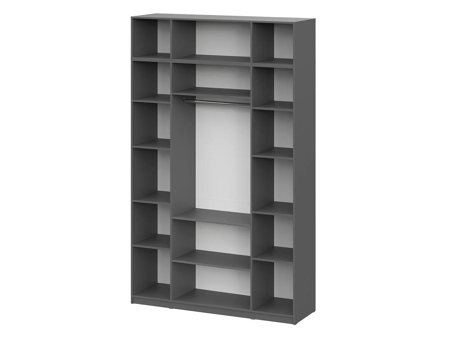 ШК 5 шкаф 1600 + антресоль + полки 1 комплект / Графит