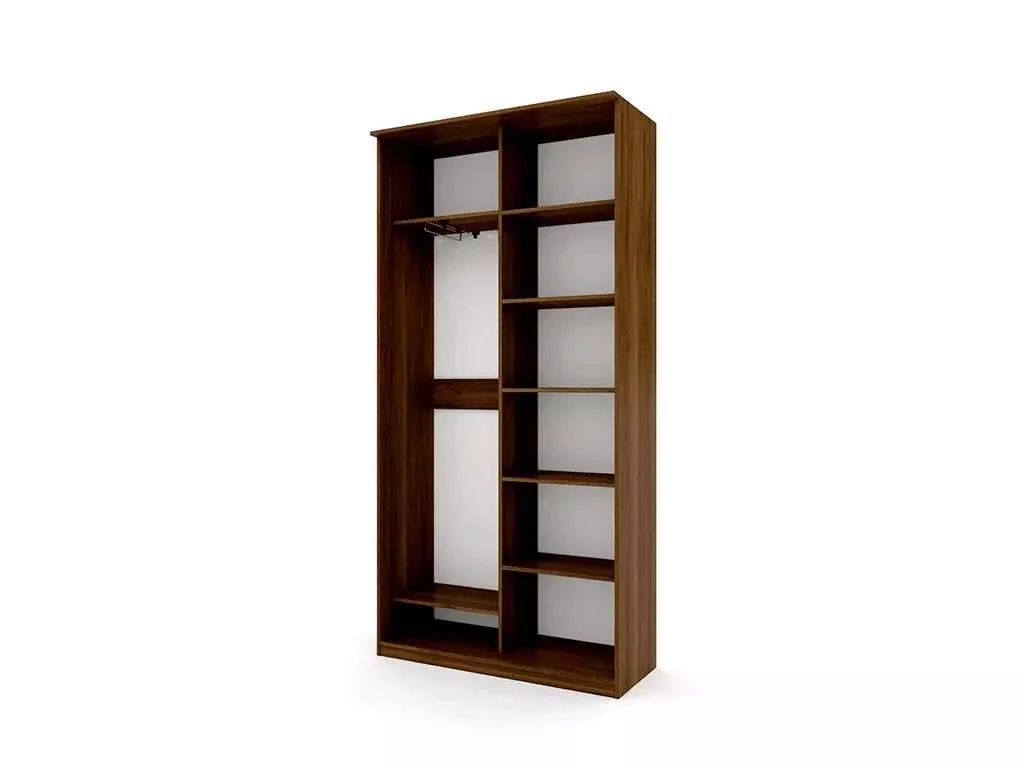 Шкаф купе Модерн 1190х450 2-х дверный 2-х секционный зеркальный венге