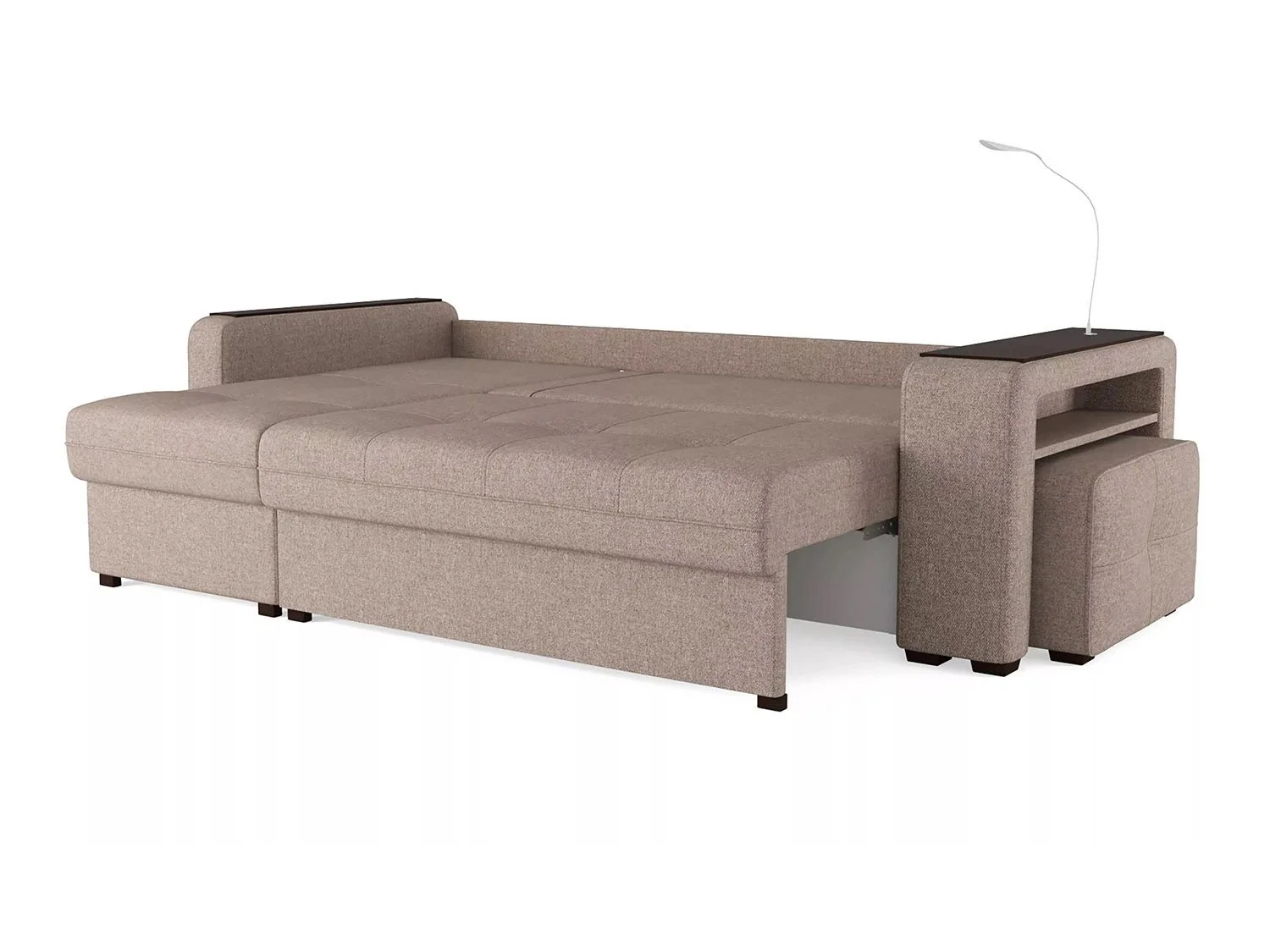 Диван угловой Smart 4 Б3-1Пф-2Т-Б4 Рогожка Sherlock 932