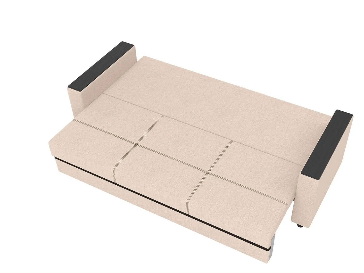 Смарт диван-кровать 3-х мест / жаккард крона крем