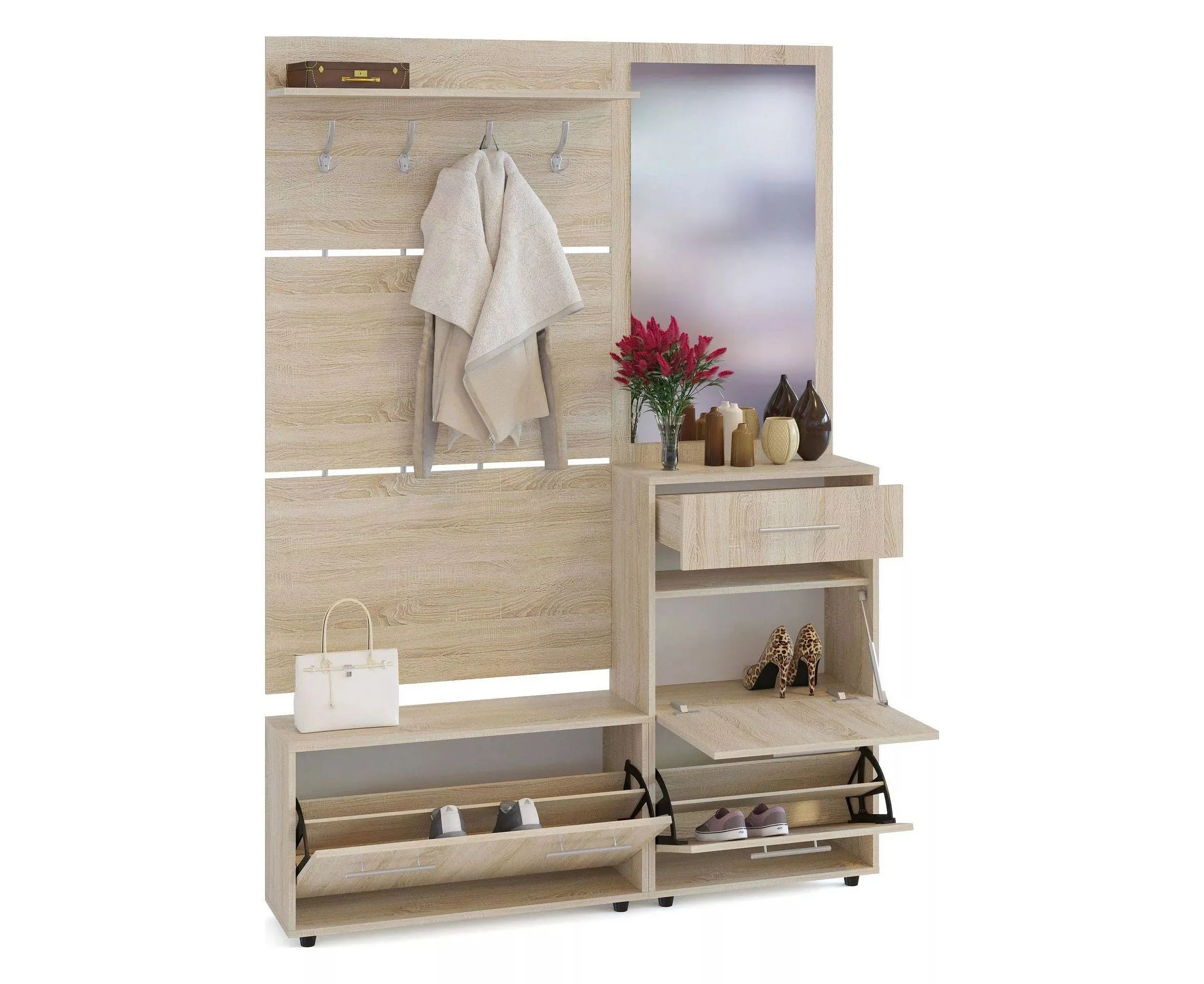 Прихожая ВШ-3+ТП-3+ТП-2+ПЗ-3 Дуб Сонома