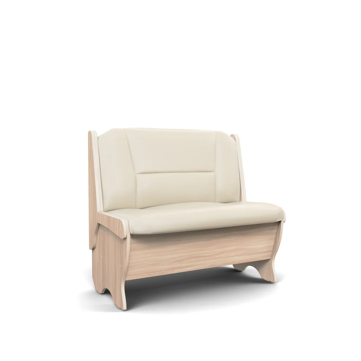 Скамья Лотос 950 ясень светлый/крем