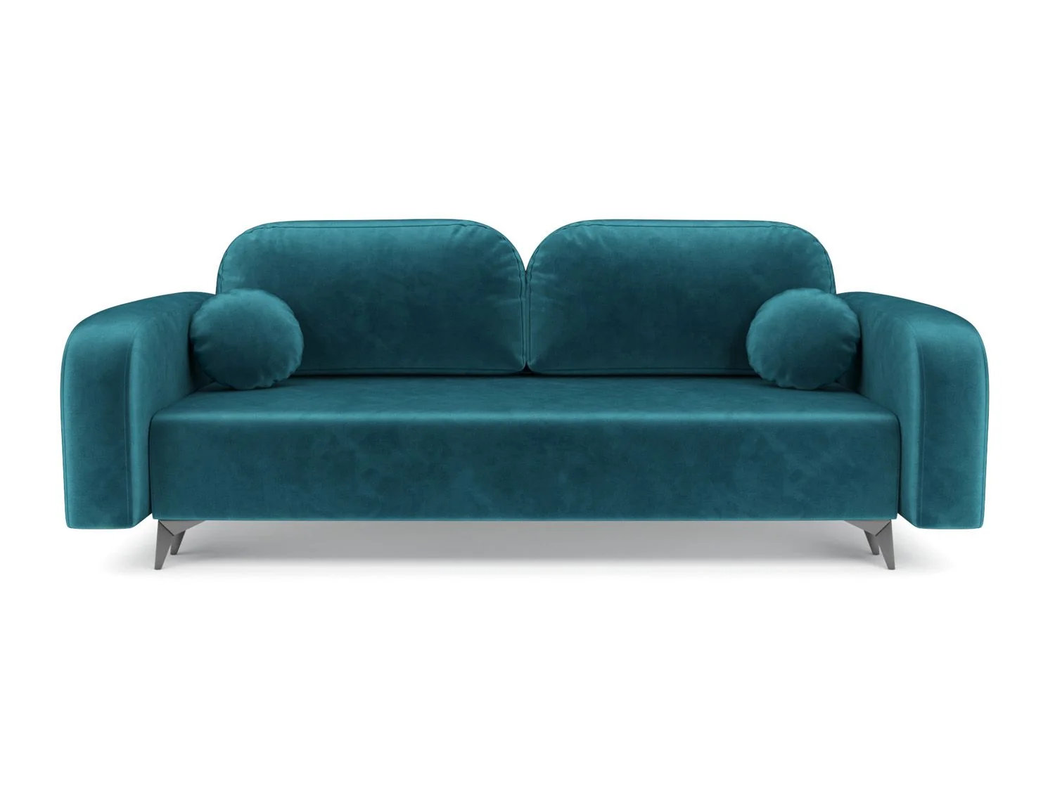 Диван Цюрих бархат сине-зеленый STAR VELVET 43 BLACK GREEN