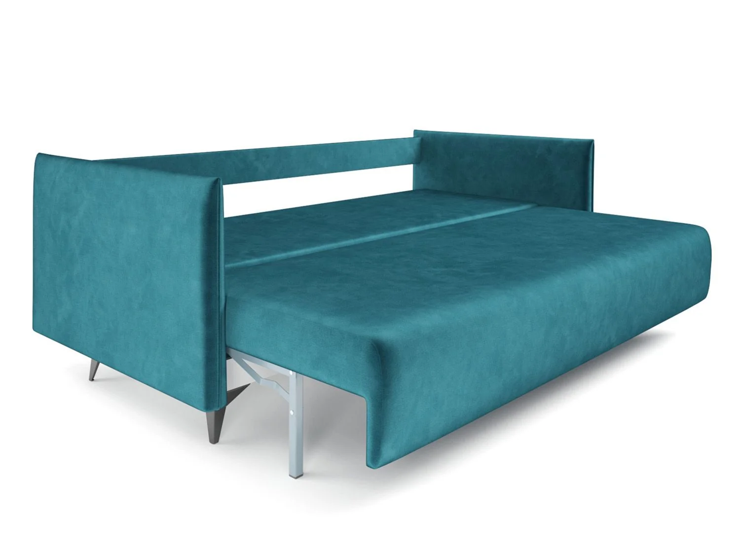 Диван Майами бархат сине-зеленый STAR VELVET 43 BLACK GREEN