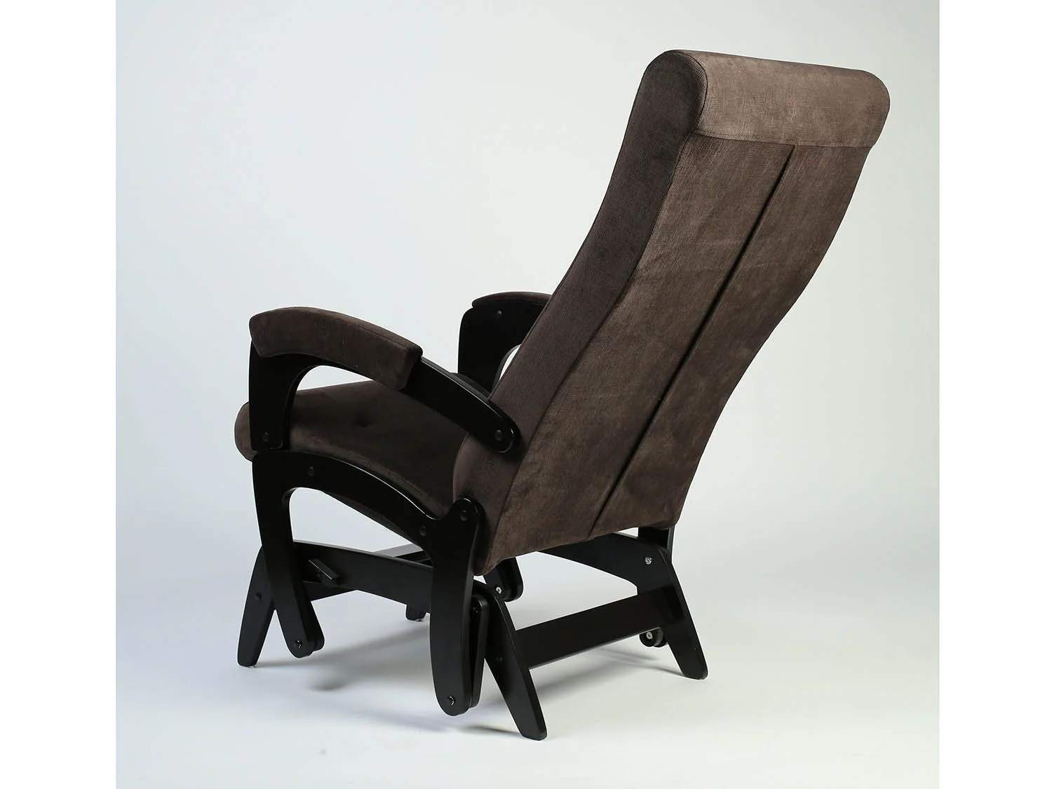 Кресло-маятник Версаль Черный / Кофе с молоком